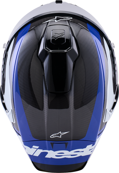 ALPINESTARS Supretech R10 Helmet - 22.06 - Arius - Gloss Black/White/Blue - Small 8203926-1647-S