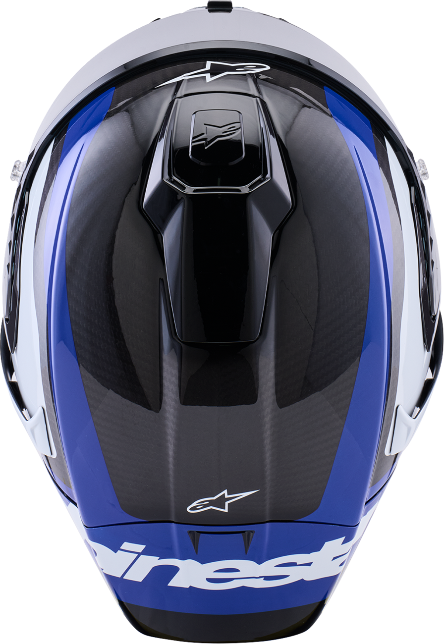 ALPINESTARS Supretech R10 Helmet - 22.06 - Arius - Gloss Black/White/Blue - XL 8203926-1647-XL