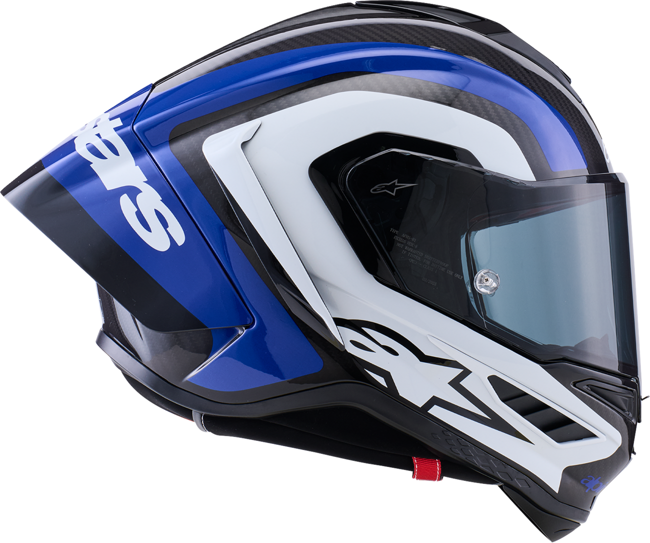 ALPINESTARS Supretech R10 Helmet - 22.06 - Arius - Gloss Black/White/Blue - 2XL 8203926-1647-2XL