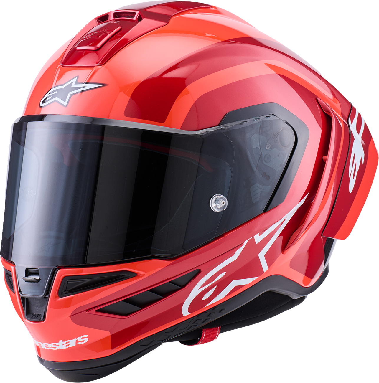 ALPINESTARS Supretech R10 Helmet - 22.06 - Arius - Gloss - Black/White/Double Red - Medium 8203926-1683-M