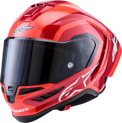 ALPINESTARS Supretech R10 Helmet - 22.06 - Arius - Gloss - Black/White/Double Red - Medium 8203926-1683-M
