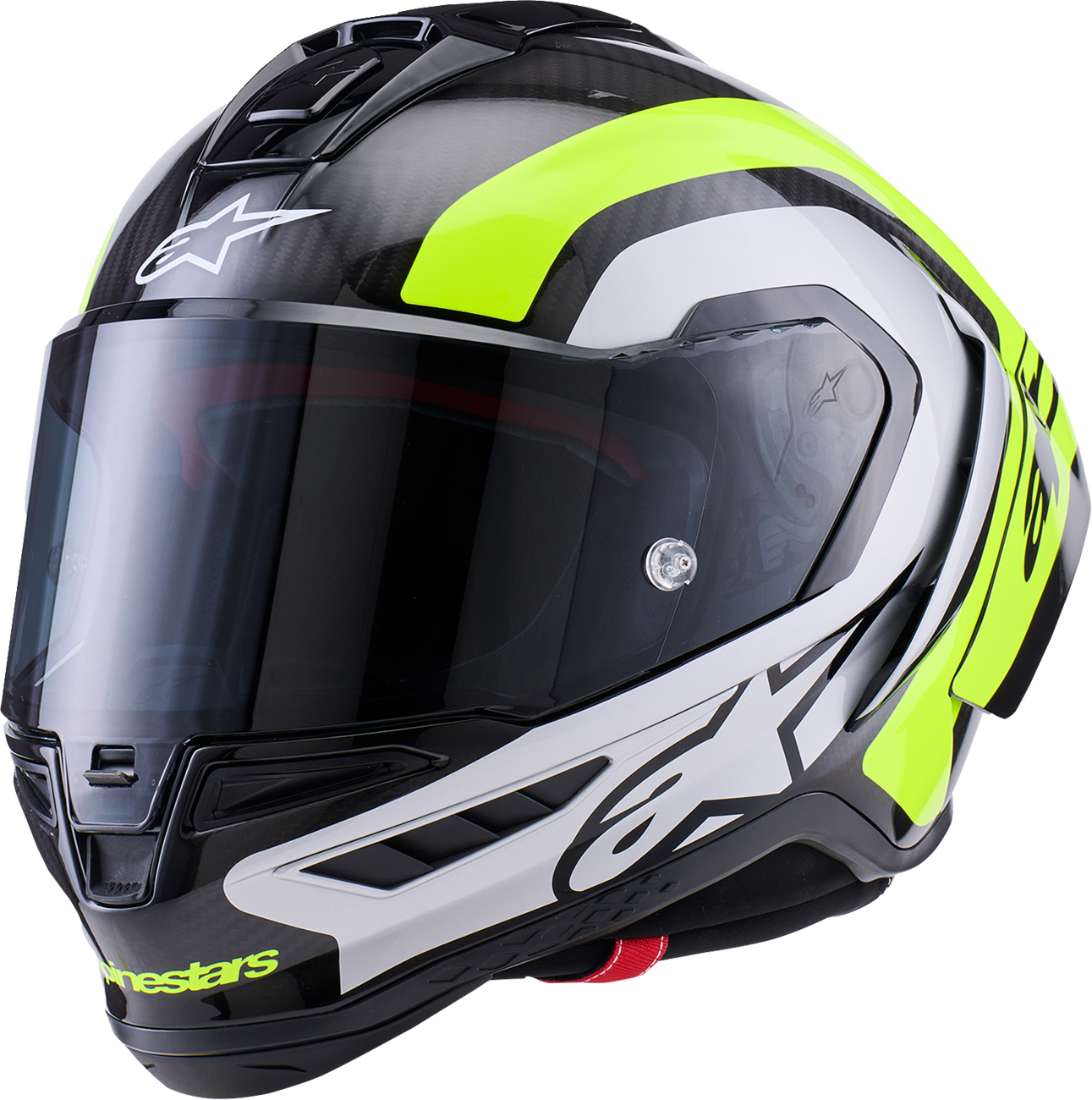 ALPINESTARS Supertech R10 Helmet - 22.06 - Arius - Gloss Black/Silver/Yellow Fluo - Small 8203926-1699-S