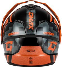 Md 74 Striker Modular Helmet W Smk Shield Blk/Gry/Or Mtlc Xs