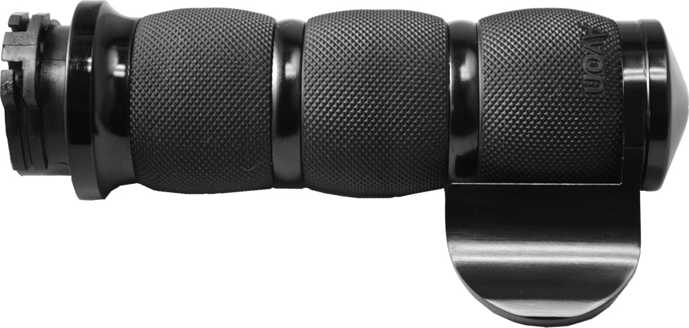 Air Cushioned Grips W/Cable Throttle Boss Black