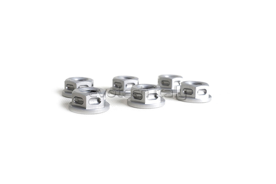 Evotech Srl Billet Aluminum Ring Gear Sprocket Nuts (set of 6) for Ducati and KTM - M8x1.25