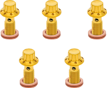 ARLEN NESS Banjo Bolt 5-Pack - M10x1.25 - Gold 300-862