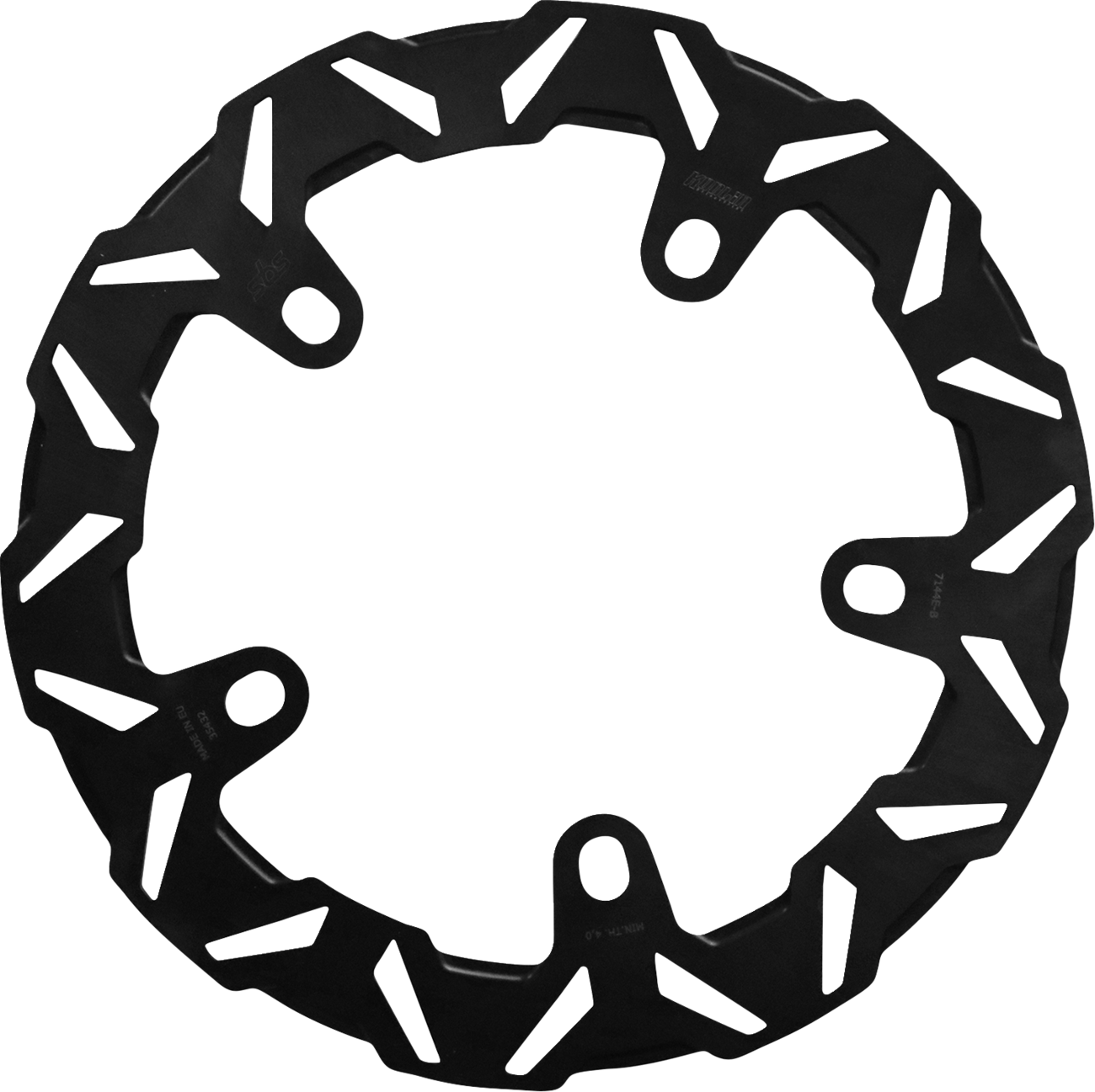 SBS DESIGNED BY KODLIN Brake Rotor - Black - Front 7144E-B