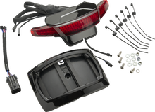 CIRO Latitude Taillight License Plate Mount - Red Lens - Black - Indian 46474