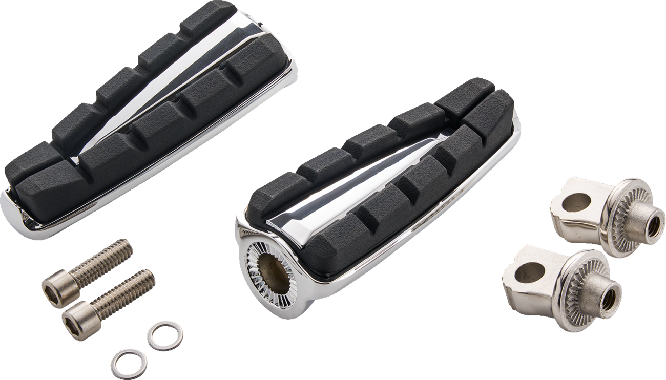 CIRO FOOTPEGS CHICANE WITH H-D ADAPTERS CHROME 61605