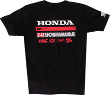D'COR VISUALS Honda Factory2 T-Shirt - Black - Large 80-131-3