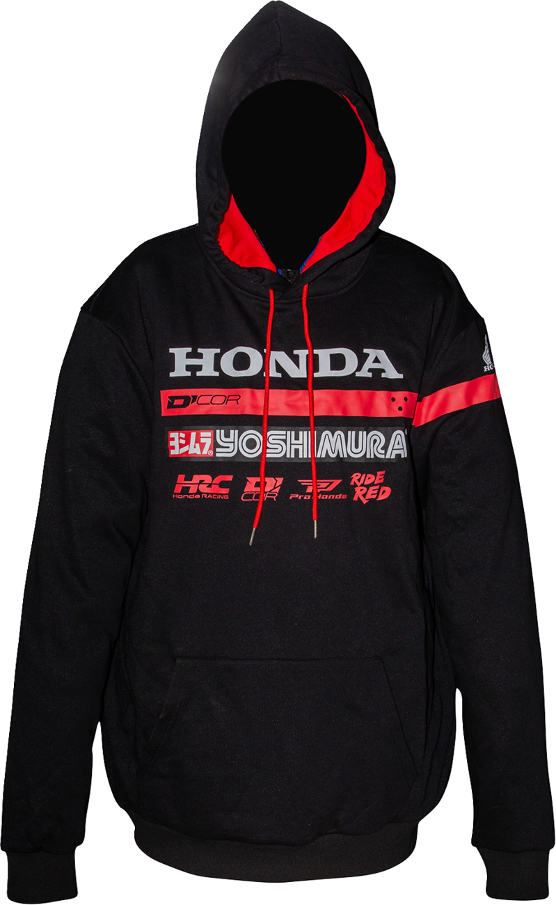 D'COR VISUALS Honda Factory2 Sweatshirt - Black - Large 85-217-3