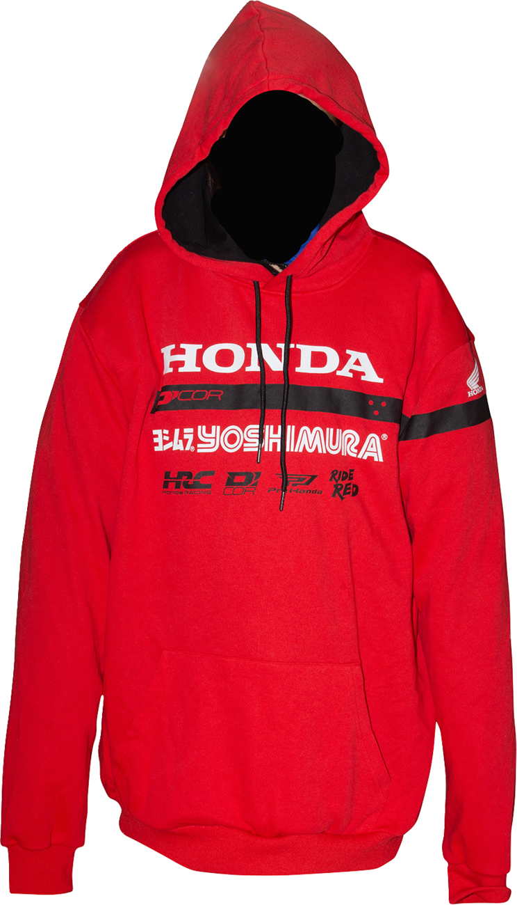 D'COR VISUALS Honda Factory2 Sweatshirt - Red - Large 85-218-3