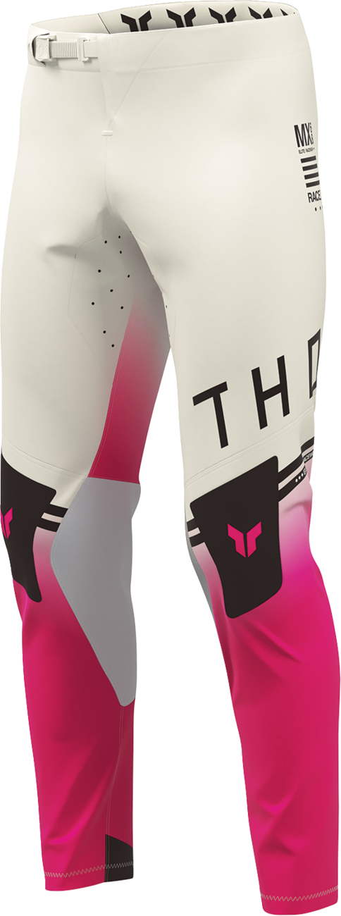 THOR Sportmode Geo Pants - Vintage White/Pink - US 32 2901-12827