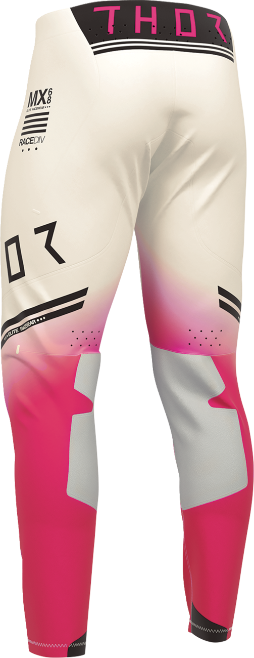 THOR Sportmode Geo Pants - Vintage White/Pink - US 34 2901-12829