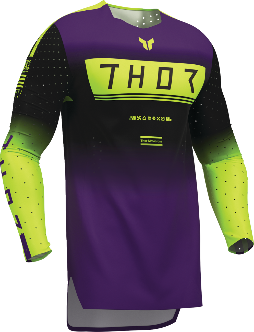 THOR Sportmode Geo Jersey - Black/Purple - Small 2910-8742