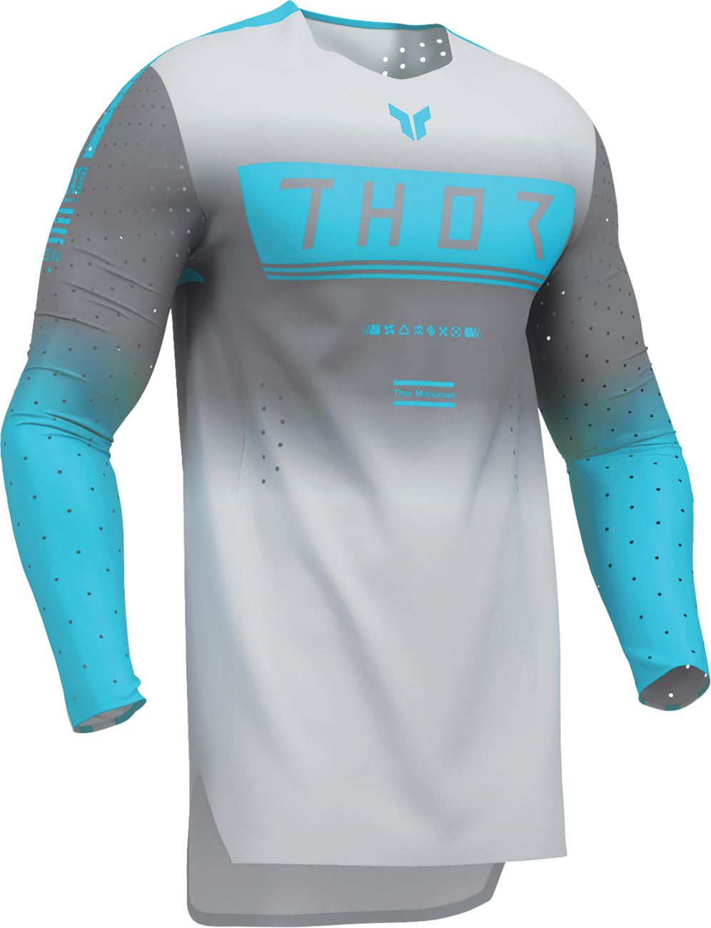 THOR Sportmode Geo Jersey - Charcoal/Gray - Medium 2910-8748