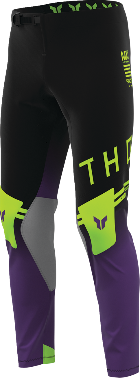 THOR Sportmode Geo Pants - Black/Purple - US 36 2901-12803