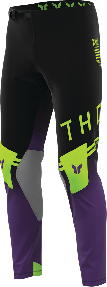 THOR Sportmode Geo Pants - Black/Purple - US 36 2901-12803