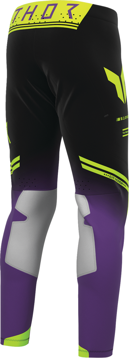 THOR Sportmode Geo Pants - Black/Purple - US 38 2901-12804