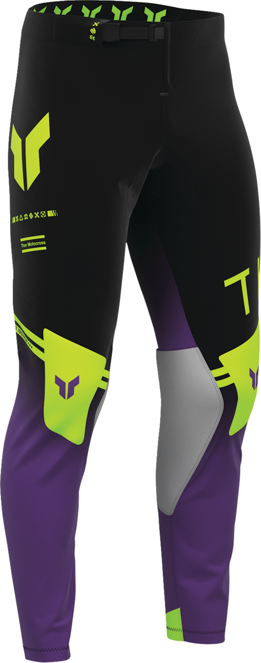 THOR Sportmode Geo Pants - Black/Purple - US 33 2901-12801