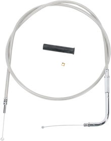 DRAG SPECIALTIES Stainless Braided Throttle Cable - 42-1/2" 5332103B