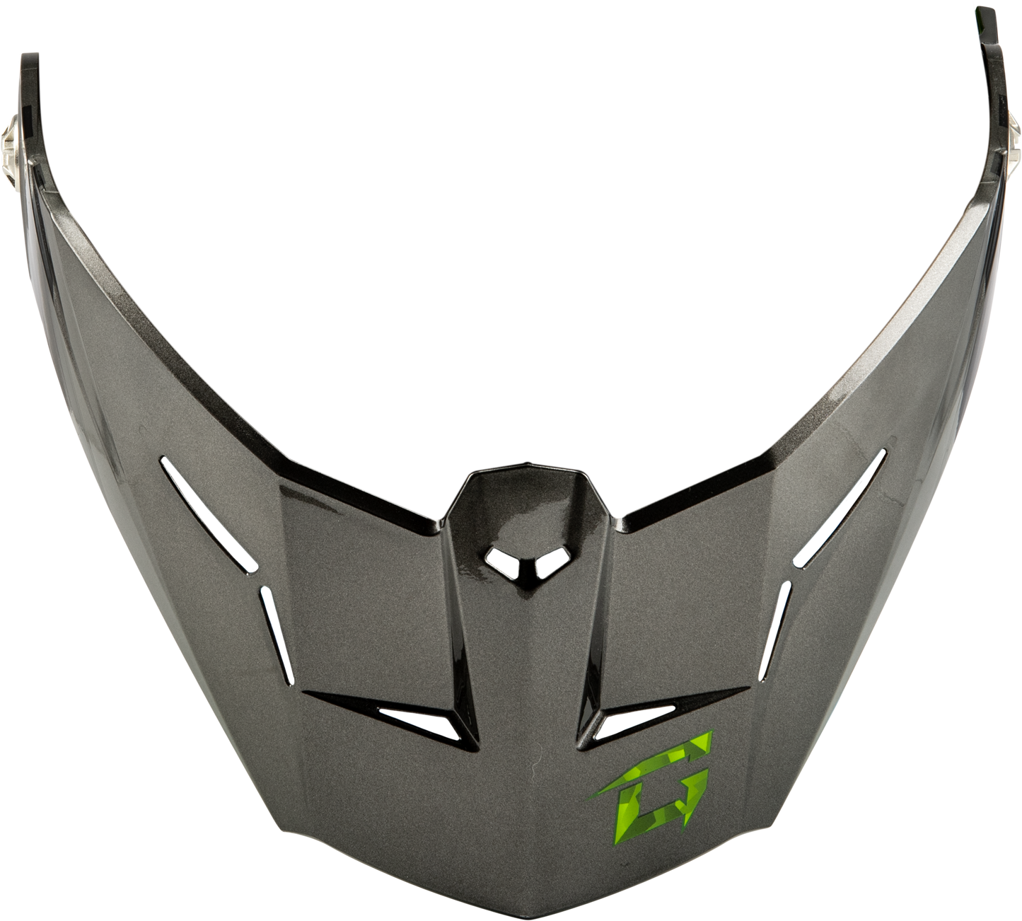 Md 74 Visor W/Screws Striker Blk/Silver/Green Metal