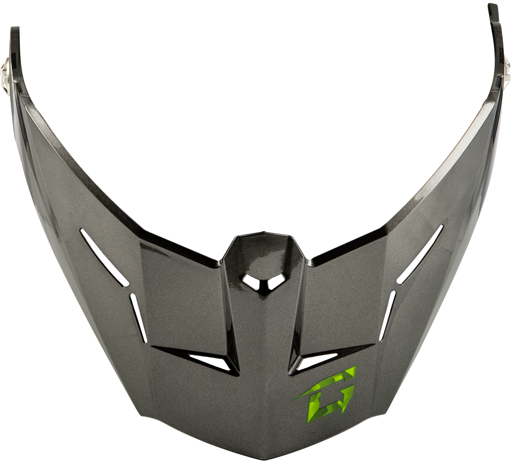 Md 74 Visor W/Screws Striker Blk/Silver/Green Metal