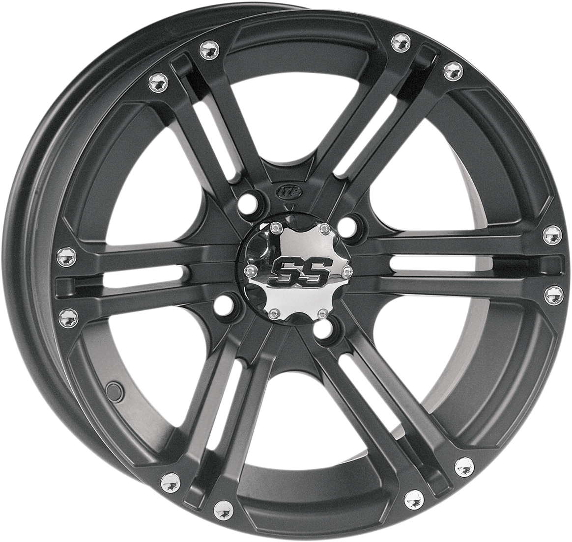 ITP Wheel - SS212 - Front/Rear - Black - 12x7 - 4/137 - 5+2 1222231536B