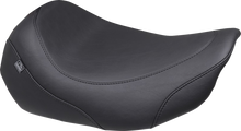 MUSTANG Wide Tripper™ Solo Seat - No Backrest Receiver - Black Stitch - FLT/FLH '23-'25 88603