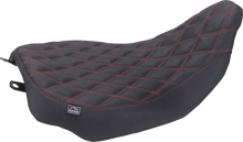 MUSTANG Runaround™ Solo Seat - Double Diamond - Dark Cherry Stitch - FLT/FLH '23-'25 88020DC