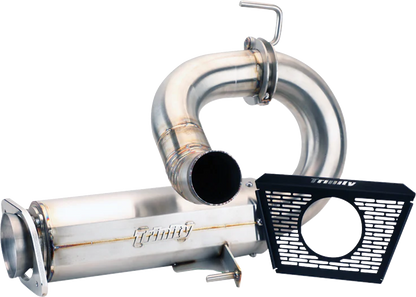TRINITY RACING Center Exit Slip-On Muffler - Stainless Steel - Pro R TR-4185S