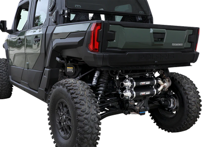 TRINITY RACING Slip-On Muffler - Black - Dual - Xpedition TR-4193S-BK