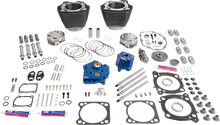S&S CYCLE 129" Power Package - HPT496 - Gear Drive - Oil Cooled - Black with Highlights - 107" M8 310-1399