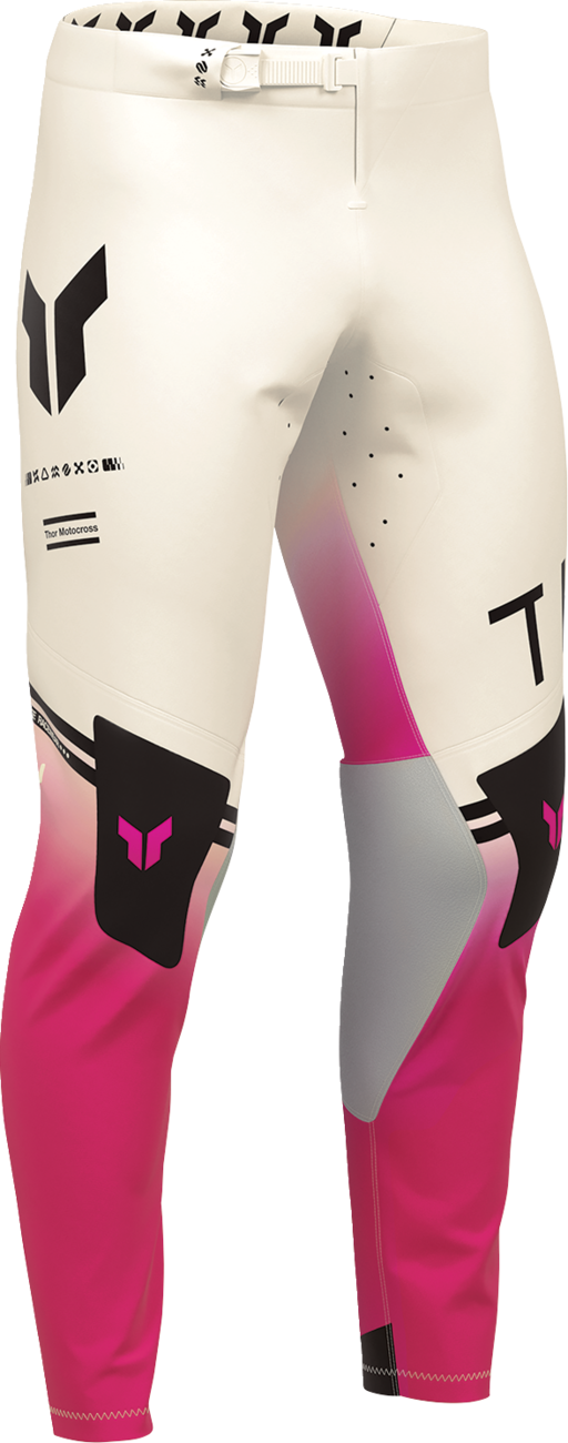 THOR Sportmode Geo Pants - Vintage White/Pink - US 38 2901-12831