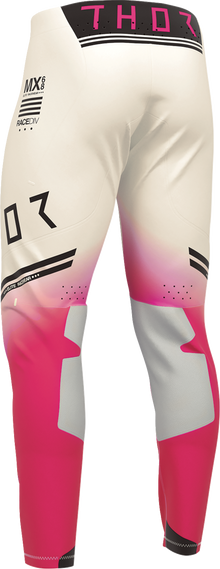 THOR Sportmode Geo Pants - Vintage White/Pink - US 38 2901-12831