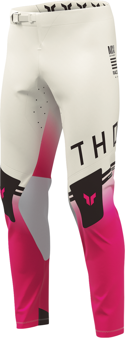 THOR Sportmode Geo Pants - Vintage White/Pink - US 38 2901-12831