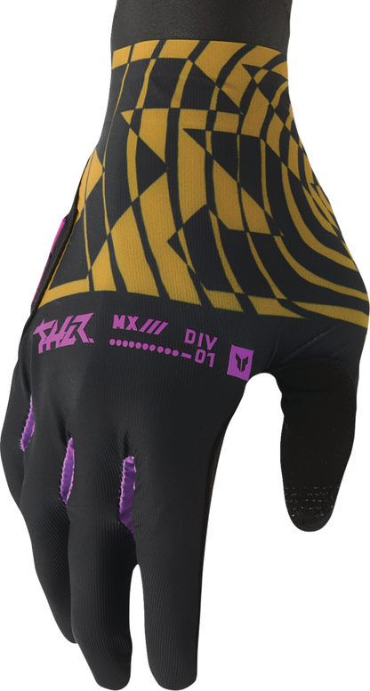 THOR Sportmode Mind Control Gloves - Black/Caramel - Large 3330-8570