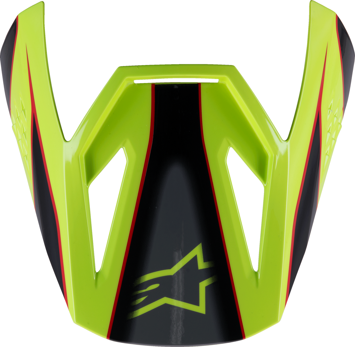 Sm3 Youth Fray Visor Red/Yellow Fluo/Black Glossy