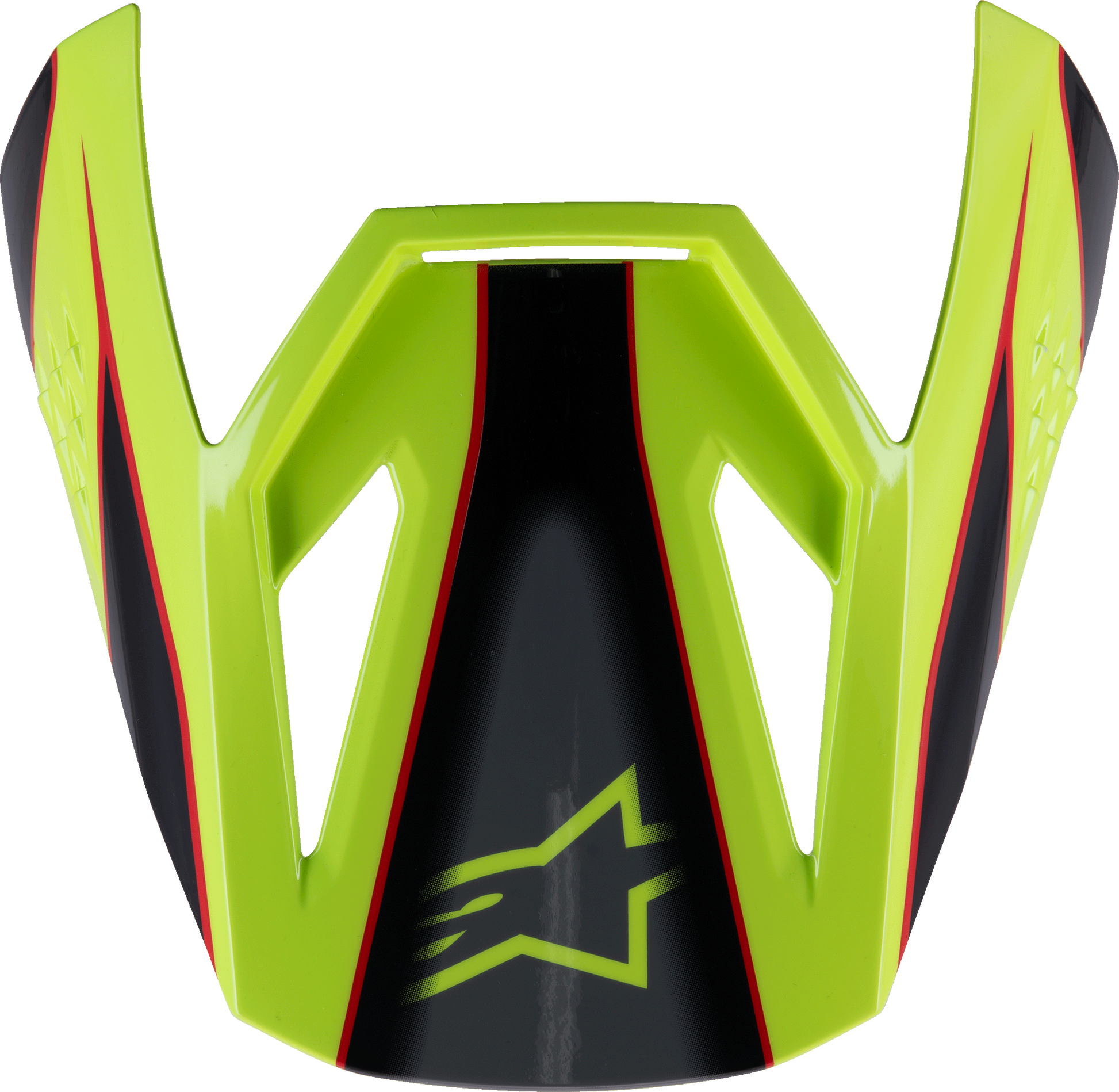 Sm3 Youth Fray Visor Red/Yellow Fluo/Black Glossy