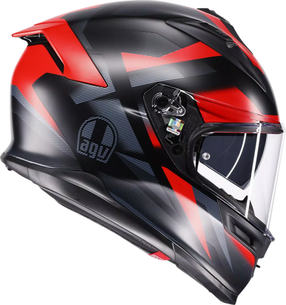 AGV K7 Helmet - Glimpse - Matte Black/Red - Small 2118399004-015-S