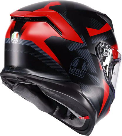 AGV K7 Helmet - Glimpse - Matte Black/Red - Small 2118399004-015-S