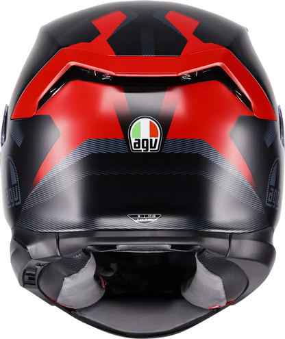 AGV K7 Helmet - Glimpse - Matte Black/Red - Small 2118399004-015-S