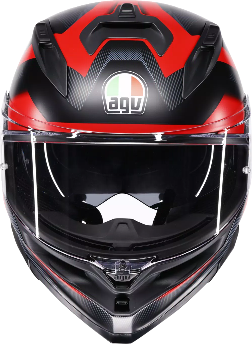 AGV K7 Helmet - Glimpse - Matte Black/Red - Small 2118399004-015-S