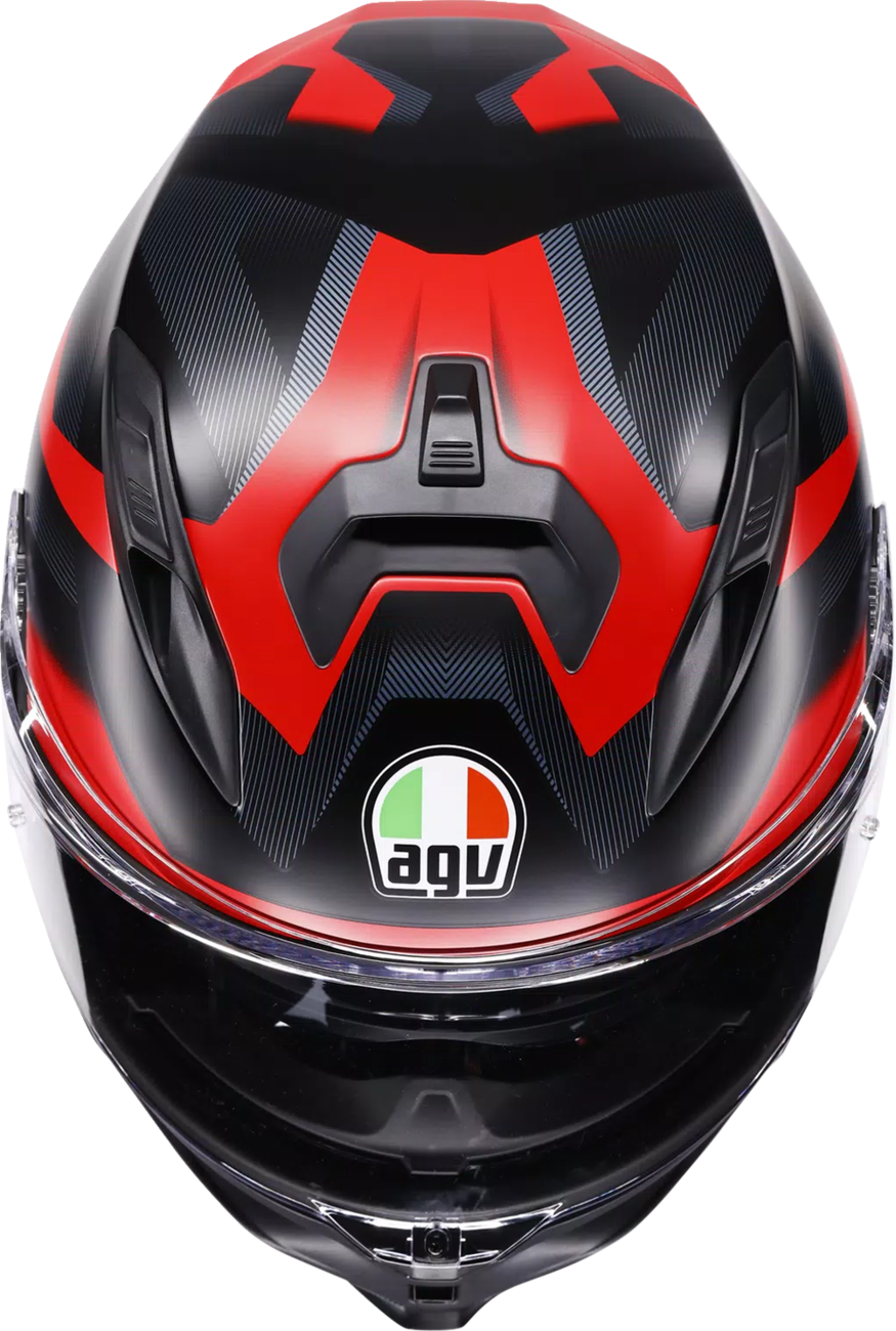 AGV K7 Helmet - Glimpse - Matte Black/Red - Small 2118399004-015-S