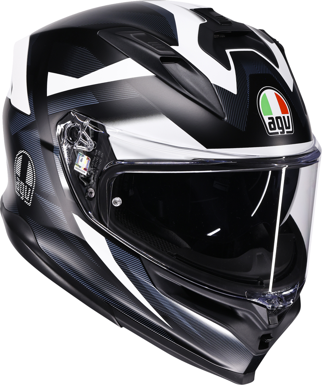 AGV K7 Helmet - Glimpse - Matte Black/White - Large 2118399004-016-L