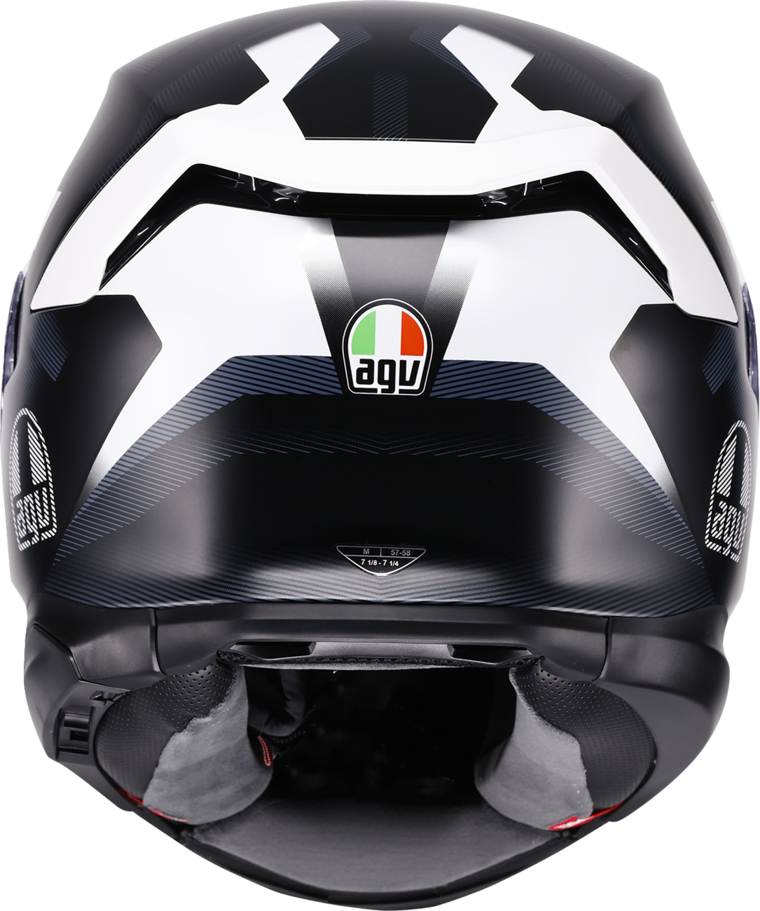 AGV K7 Helmet - Glimpse - Matte Black/White - Large 2118399004-016-L