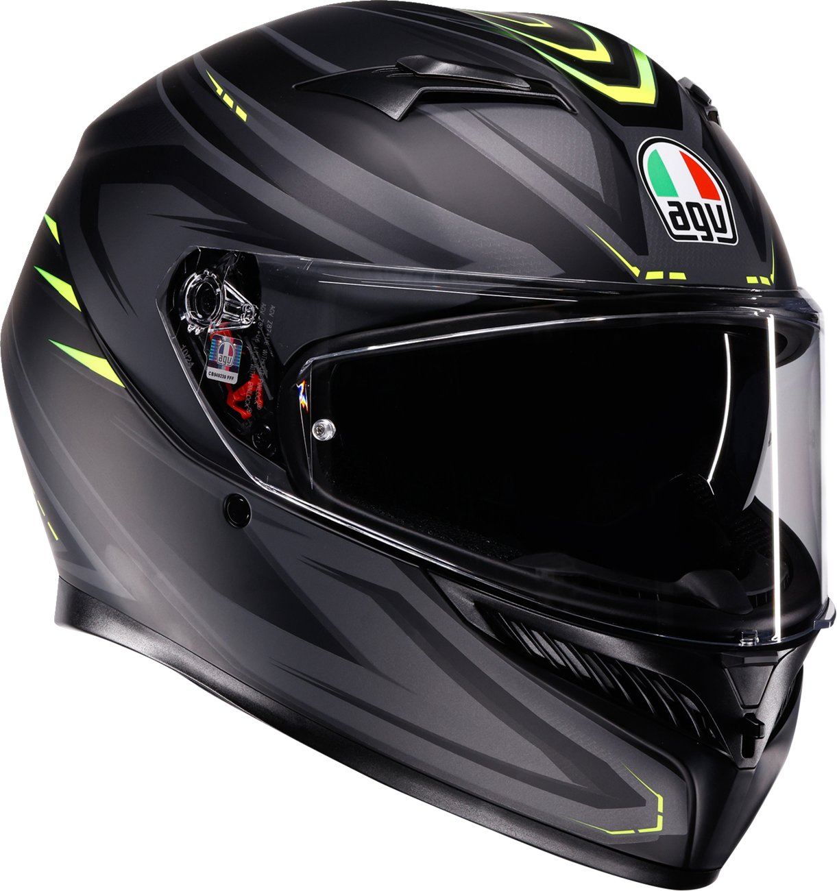 AGV K3 Helmet - Syth - Matte Black/Yellow Fluo - Medium 2118381004-026-M