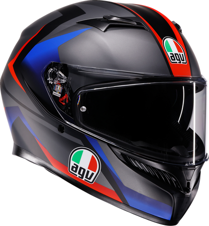 AGV K3 Helmet - Striga - Matte Black/Blue/Red - XL 2118381004-024-XL