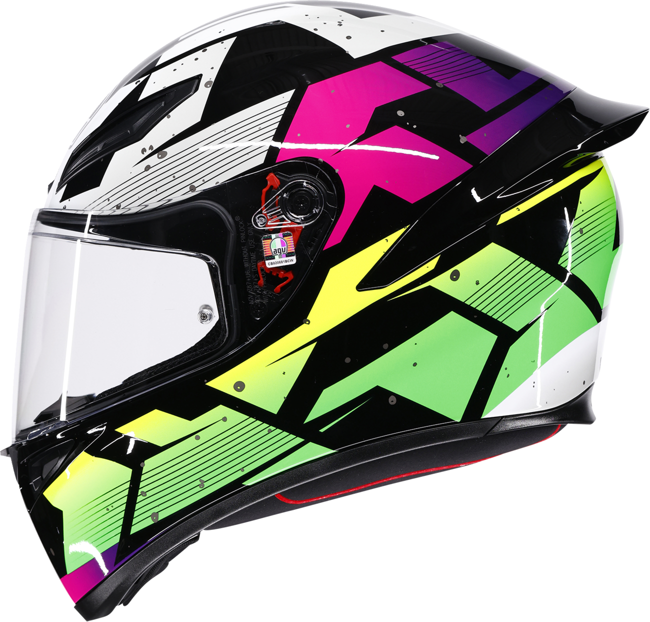 AGV K1 S Helmet - Punkpulse - Black/Purple/Lime - Small 2118394018-071-S