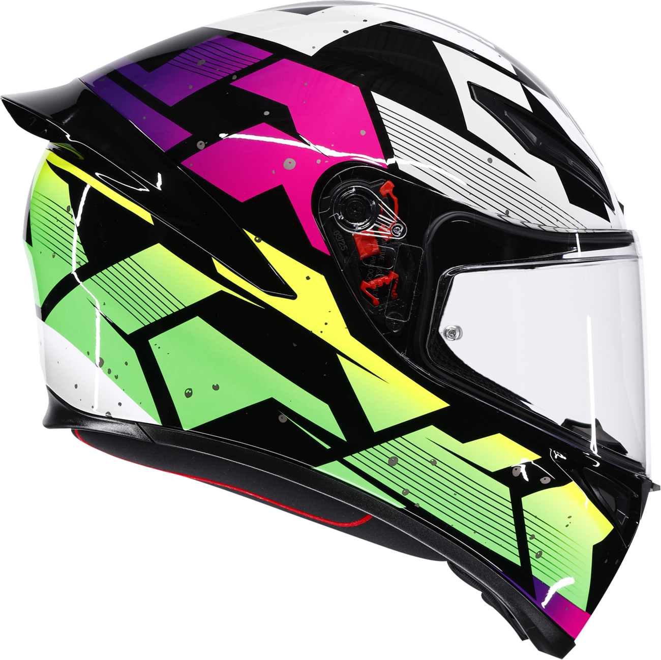 AGV K1 S Helmet - Punkpulse - Black/Purple/Lime - Large 2118394018-071-L